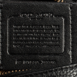 Pre Owned Coach Black Pebbled Leather Belt Bag