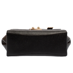 Pre Owned Coach Black Leather Avary Top Handle Bag
