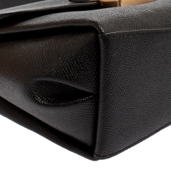 Pre Owned Coach Black Leather Avary Top Handle Bag