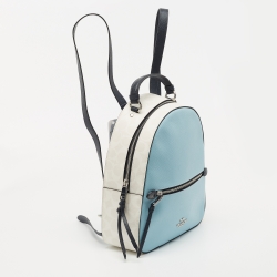Coach Tri Color Coated Canvas Jordyn Backpack