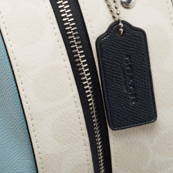 Coach Tri Color Coated Canvas Jordyn Backpack