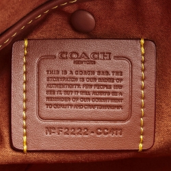 Pre Owned Coach Grey Leather Revel  Satchel