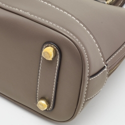 Pre Owned Coach Grey Leather Revel  Satchel