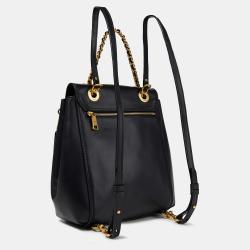 Pre Owned Coach Leather Convertible Twist Lock Backpack