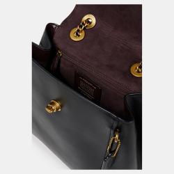 Pre Owned Coach Leather Convertible Twist Lock Backpack