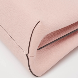 Pre Owned Coach Pink Leather Mollie 22 Bucket Bag