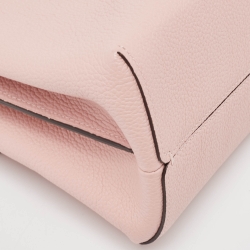 Pre Owned Coach Pink Leather Mollie 22 Bucket Bag