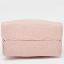 Pre Owned Coach Pink Leather Mollie 22 Bucket Bag