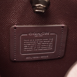 Pre Owned Coach Pink Leather Mollie 22 Bucket Bag