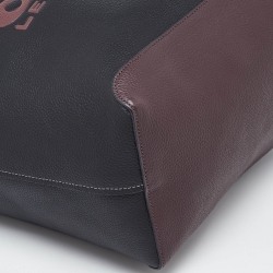 Pre Owned حقيبة يد توتس كوتش كيا جلد عنابي/أسود