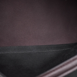 Pre Owned حقيبة يد توتس كوتش كيا جلد عنابي/أسود