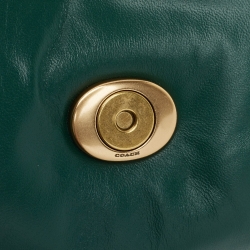 مملوكة مسبقًا Coach Green Leather Pillow Tabby 26 Shoulder Bag