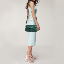 مملوكة مسبقًا Coach Green Leather Pillow Tabby 26 Shoulder Bag