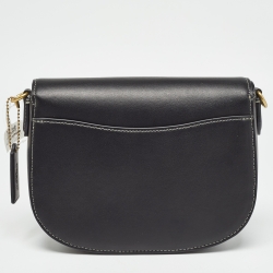 Pre Owned Coach Black Leather Harley 23 Shoulder Bag