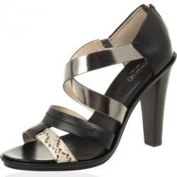 Coach Tawnee Vachetta Leather &amp; Snakeskin Strappy Sandals Size 40.5