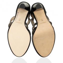 Coach Tawnee Vachetta Leather &amp; Snakeskin Strappy Sandals Size 40.5