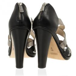 Coach Tawnee Vachetta Leather &amp; Snakeskin Strappy Sandals Size 40.5
