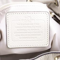 Coach White Leather Mini Edgestain Backpack