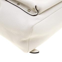 Coach White Leather Mini Edgestain Backpack