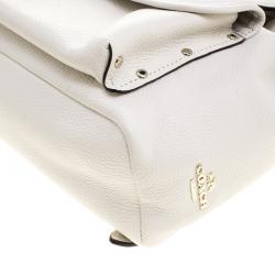 Coach White Leather Mini Edgestain Backpack