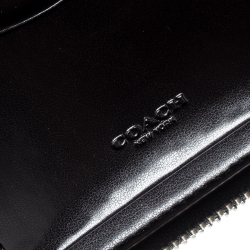 Coach Brown PVC Double Zip Travel Organizer