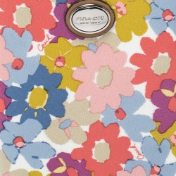 Coach Multicolor Floral Coated Canvas Passport Holder