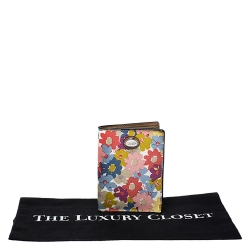 Coach Multicolor Floral Coated Canvas Passport Holder