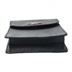 Coach Black Leather Crossbody Phone Pouch