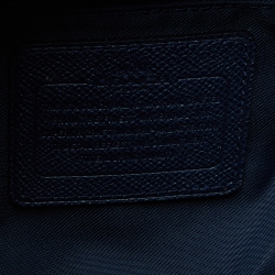 Coach Navy Blue Leather Stanton Carryall Tote 