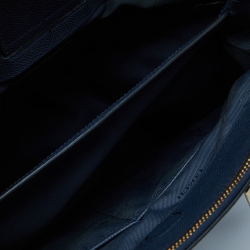 Coach Navy Blue Leather Stanton Carryall Tote 