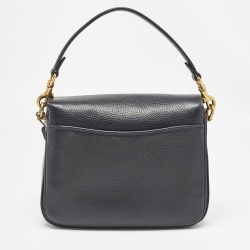 Pre Owned Coach Black Leather Cassie Top Handle Bag