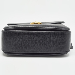 Pre Owned Coach Black Leather Cassie Top Handle Bag