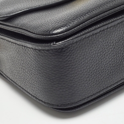 Pre Owned Coach Black Leather Cassie Top Handle Bag