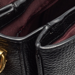 Pre Owned Coach Black Leather Cassie Top Handle Bag
