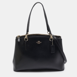 Black Leather Large Christie Carryall