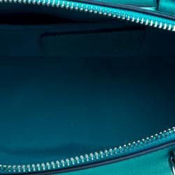 Pre Owned Coach Turquoise Leather Sierra Satchel