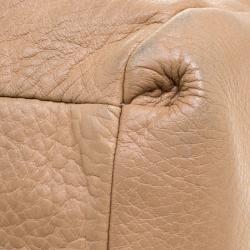 Pre Owned Coach Beige Leather Edie Shoulder Bag