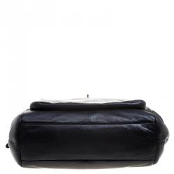 Pre Owned حقيبة كتف كوتش جلد سوداء