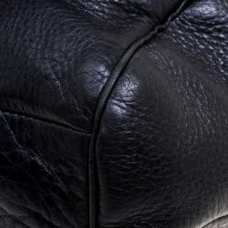 Pre Owned حقيبة كتف كوتش جلد سوداء