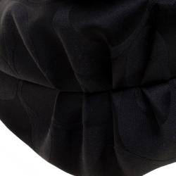 Pre Owned Coach Black Fabric Poppy Crossbody Bag