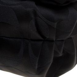 Pre Owned Coach Black Fabric Poppy Crossbody Bag