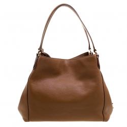 Pre Owned Coach Brown Leather Edie Shoulder Bag