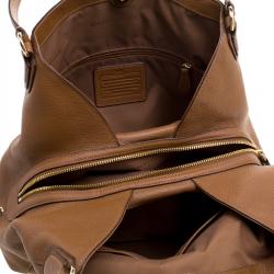 Coach Brown Leather Edie Shoulder Bag