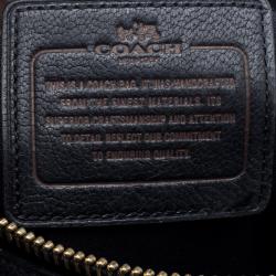 Pre Owned Coach Holographic Leather Rhyder Boston Bag