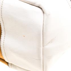 Pre Owned Coach Multicolor Fabric and Leather Tote