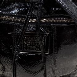 Coach Black Patent Leather Drawstring Bucket Bag