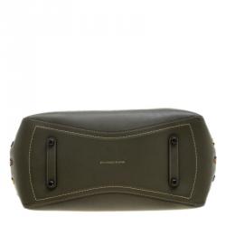 Pre Owned Coach Olive Green Leather Rogue Tote