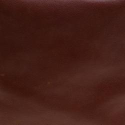 Pre Owned Coach Brown Leather Bucket Bag