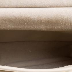 Pre Owned Coach Beige Leather Murphy Crossbody Bag