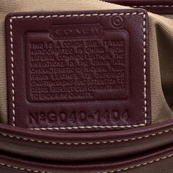 Pre Owned Coach Brown Leather Mini Field Shoulder Bag